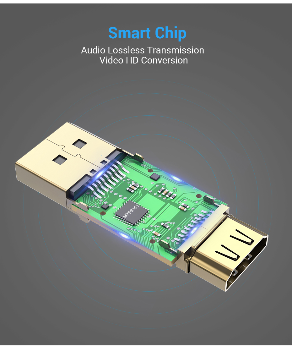 Vention DP to HDMI Adapter