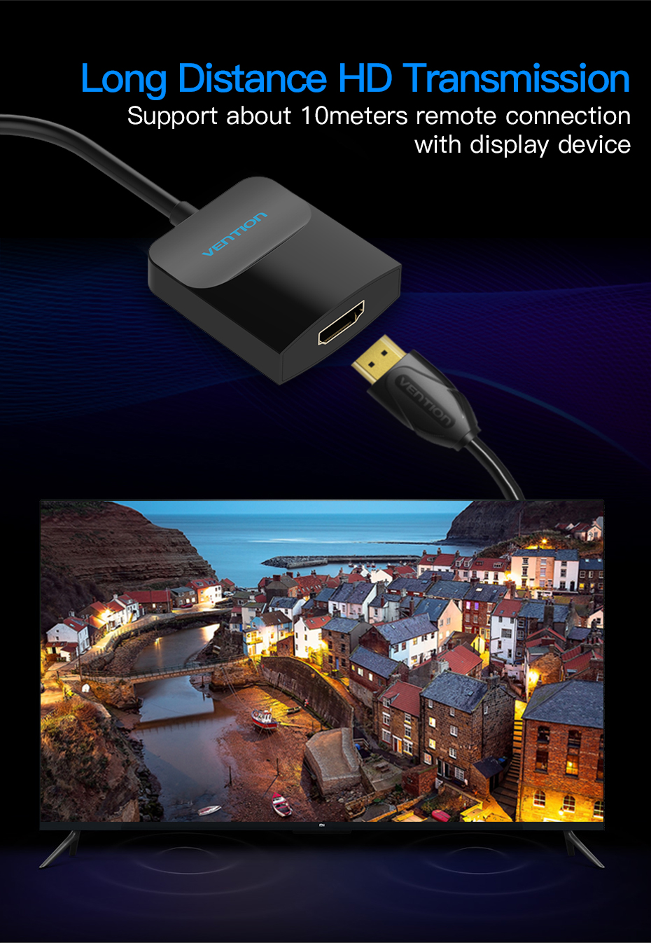 Vention DP To HDMI Convertor 0.15M