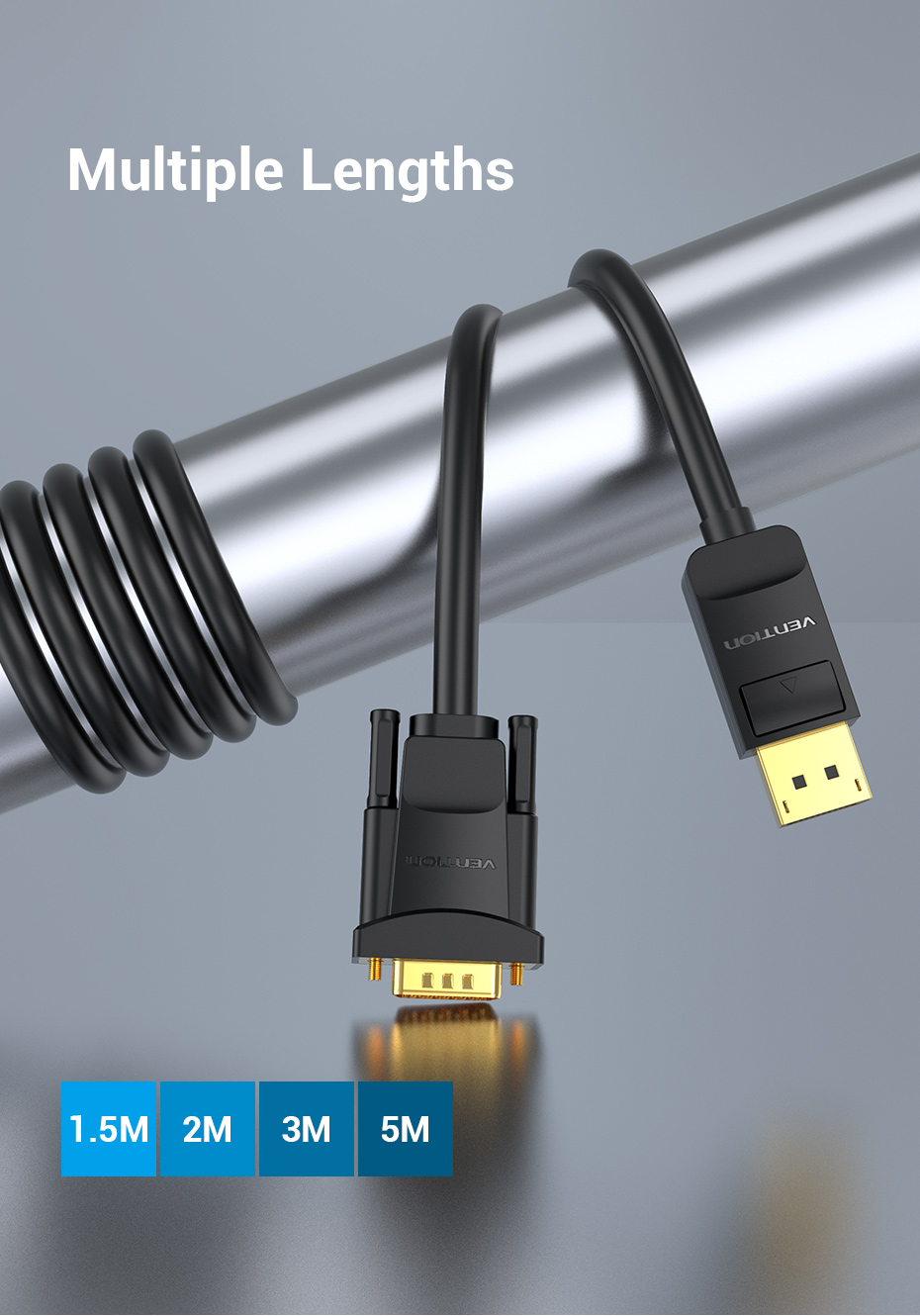 Vention DP to VGA Cable 2M Black