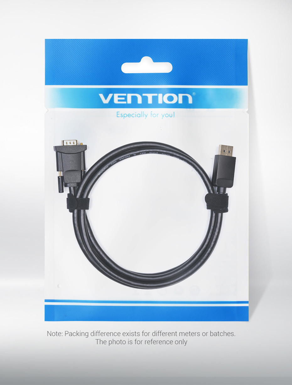 Vention DP to VGA Cable 2M Black