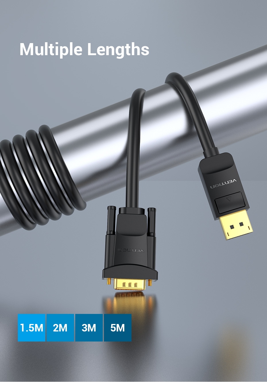 Vention DP to VGA Cable 3M Black