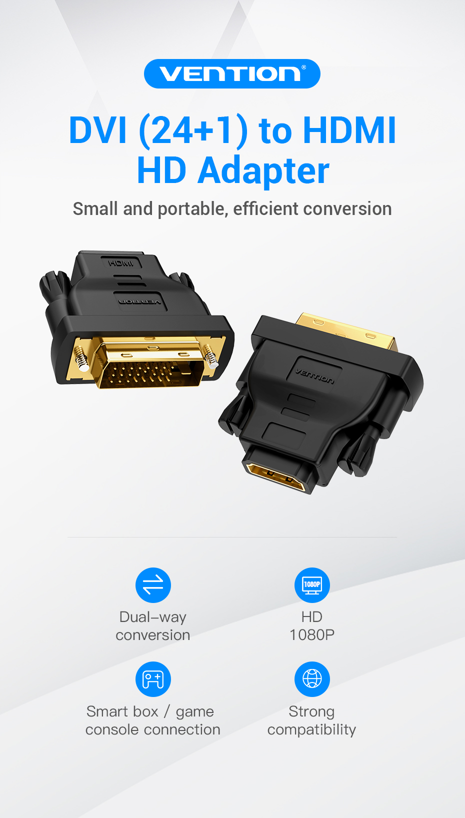 Vention DVI Male to HDMI Female Adapter