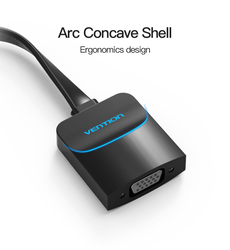 Vention HDMI to VGA Converter W/Micro USB and Audio Port