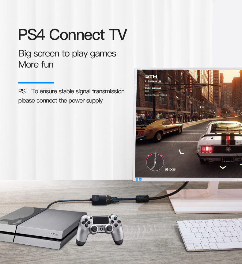 Vention HDMI to VGA Converter W/Micro USB and Audio Port