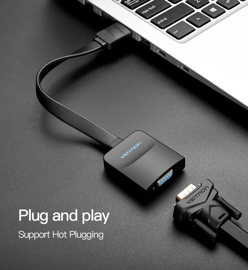 Vention HDMI to VGA Converter W/Micro USB and Audio Port