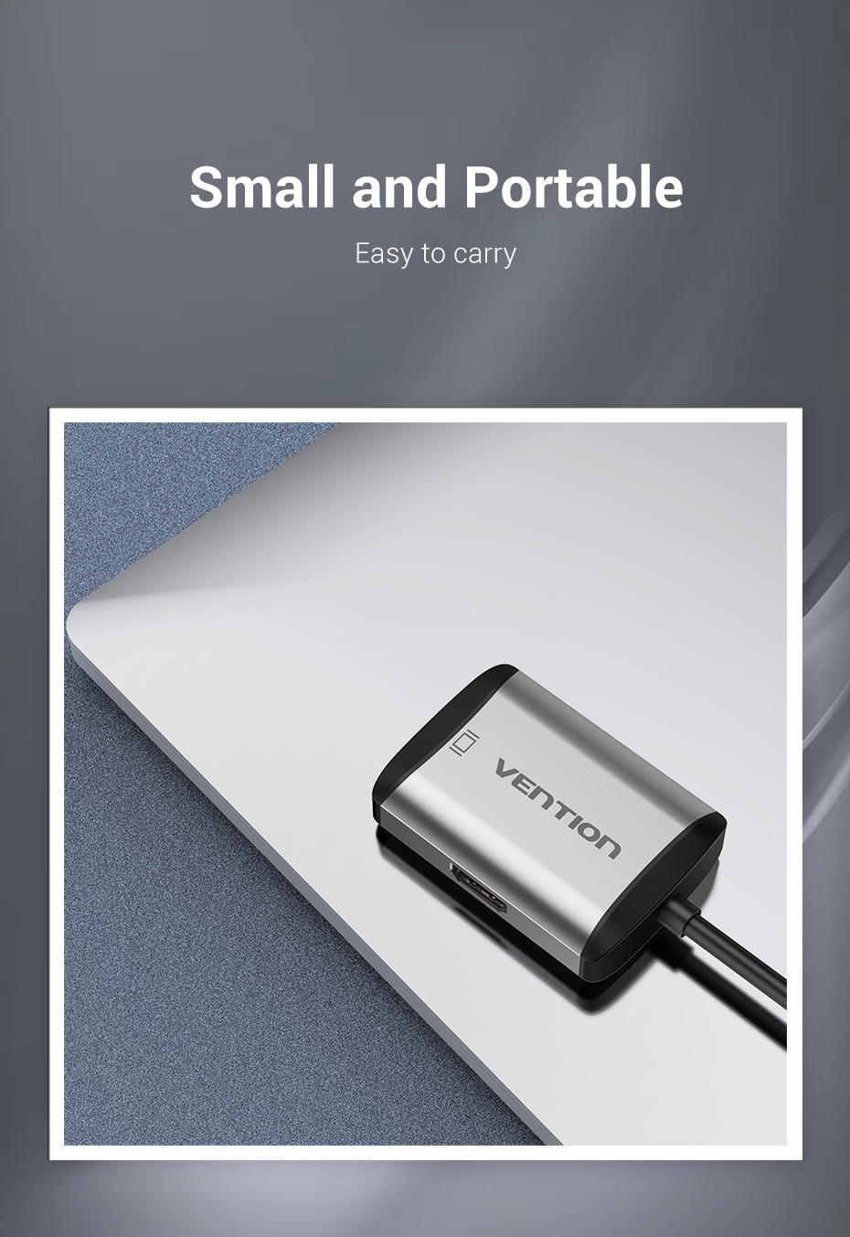 Vention Type-C to HDMI/USB3.0/VGA/PD 0.15M