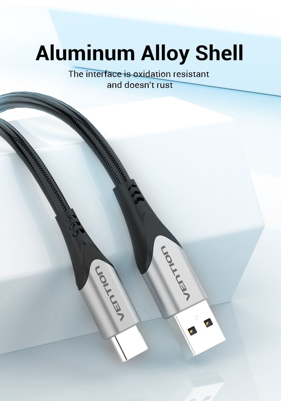 Vention USB-C to USB 2.0-A Charger Cable 1M