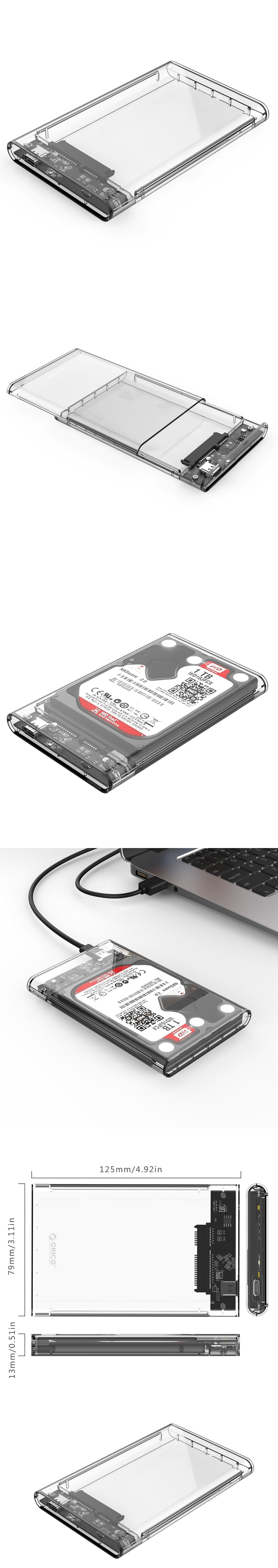 3.1 USB Type C SATA HDD Hard Drive Enclosure