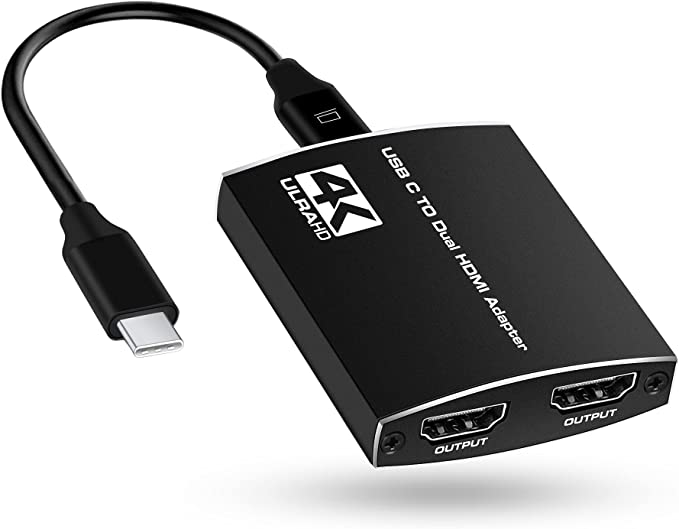 4k/60hz USB to Dual HDMI Display Adapter Output Two Different Pictures