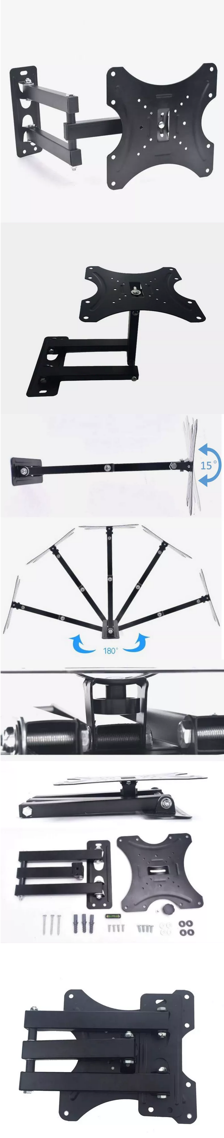 TV Bracket Wall Mount Foldable Swivel 14\"-42\" LCD LED