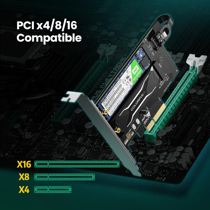 UGREEN CM302 M.2 NVME to PCI-E3.0 Express Card with M.2 SATA