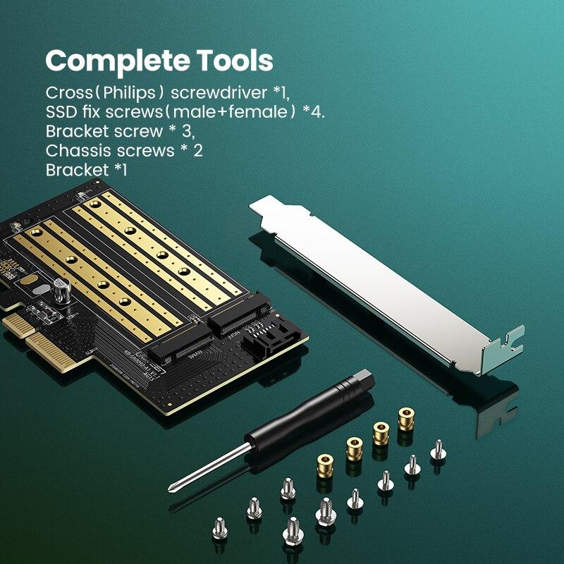 UGREEN CM302 M.2 NVME to PCI-E3.0 Express Card with M.2 SATA