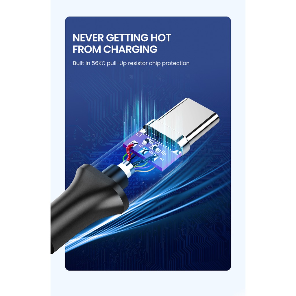 UGREEN US184 USB3.0A Male to Type-C male Cable Nickel Plating- 1M