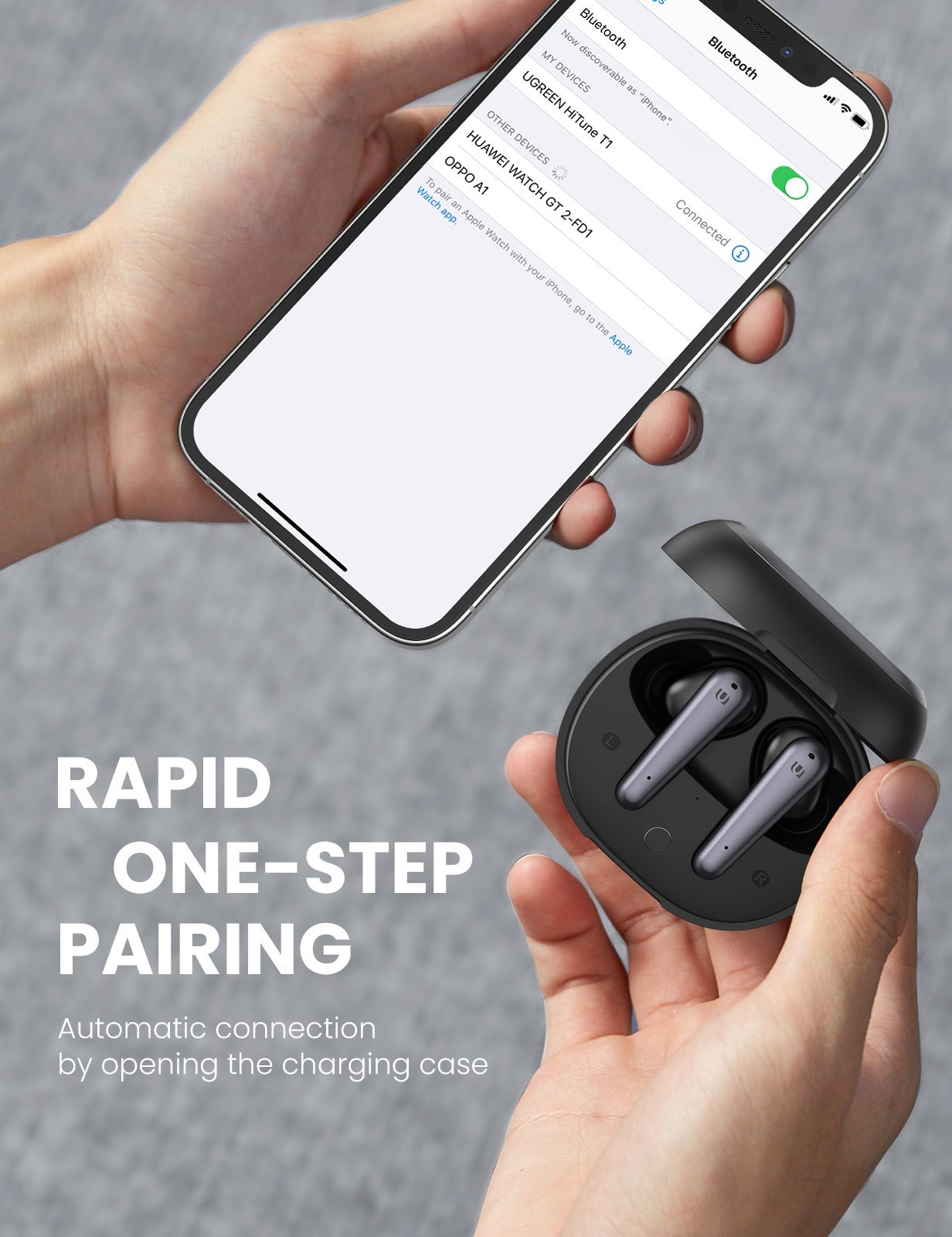 UGREEN WS108 HiTune T1 True Wireless Earbuds -White