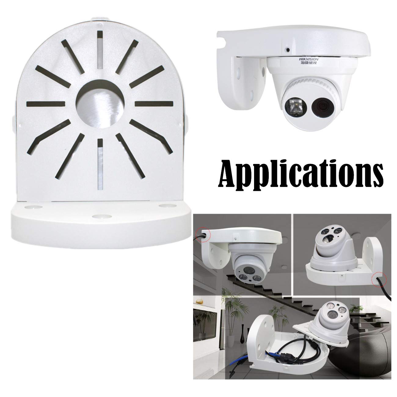 Universal Wall Ceiling Mount Bracket for Security CCTV  Dome Camera-Plastic