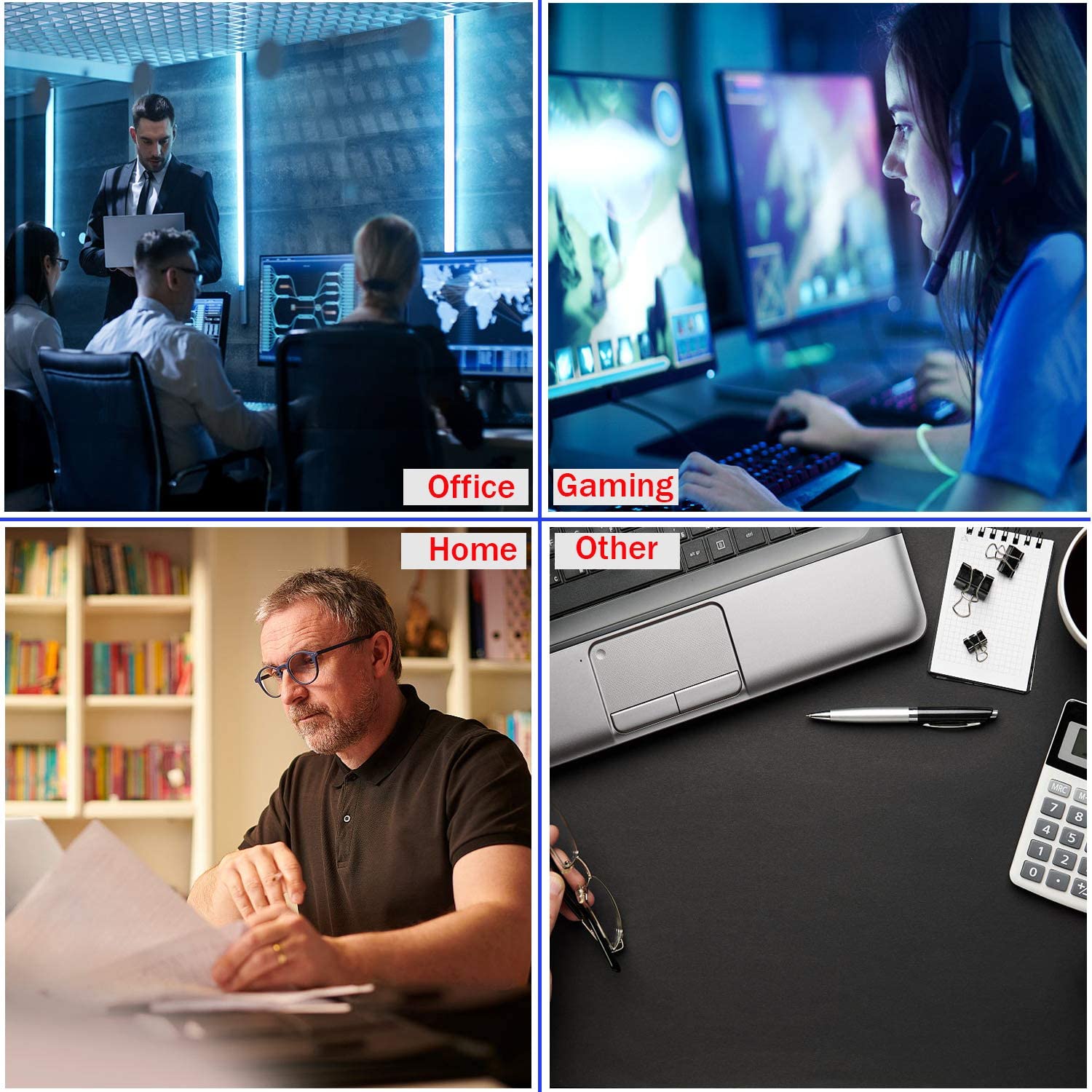 Computer Mouse Pad 25*30cm- Black