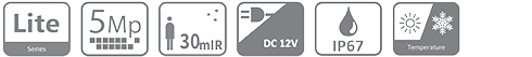 Dahua DH-HAC-HDBW1500R-Z 5MP HDCVI IR Dome Camera