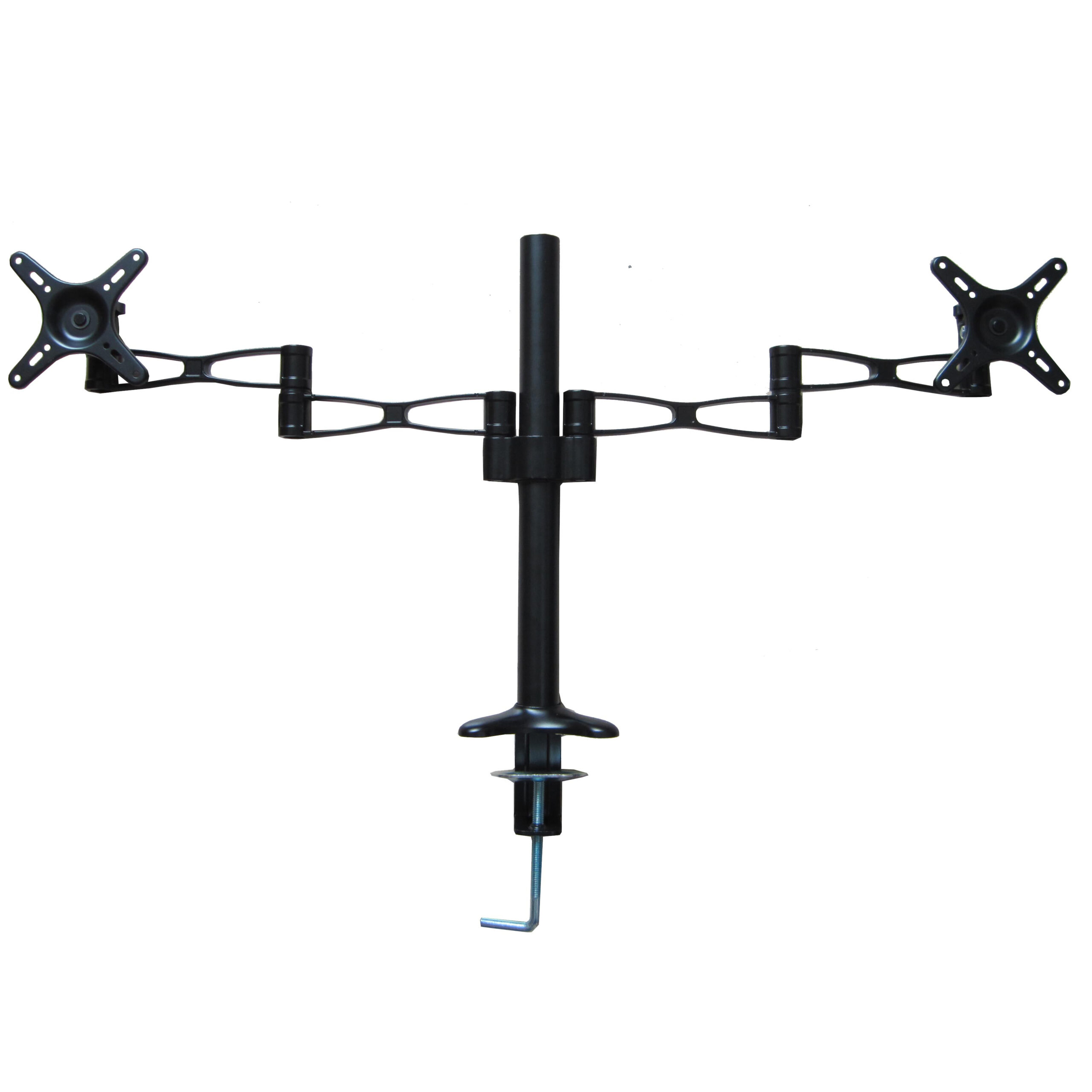 Desk Dual Screen Mount Stand Extendable Arm Monitor