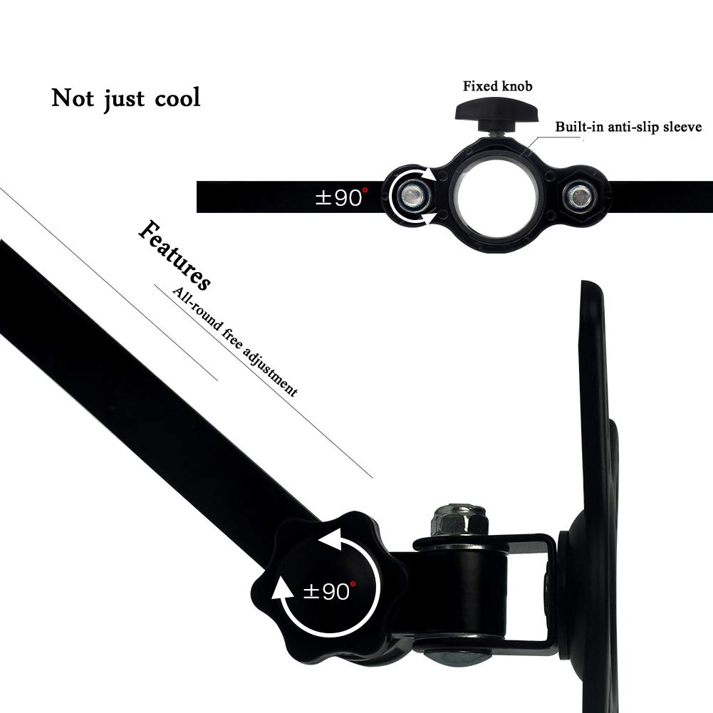 Desk Dual Screen Mount Stand Extendable Arm Monitor