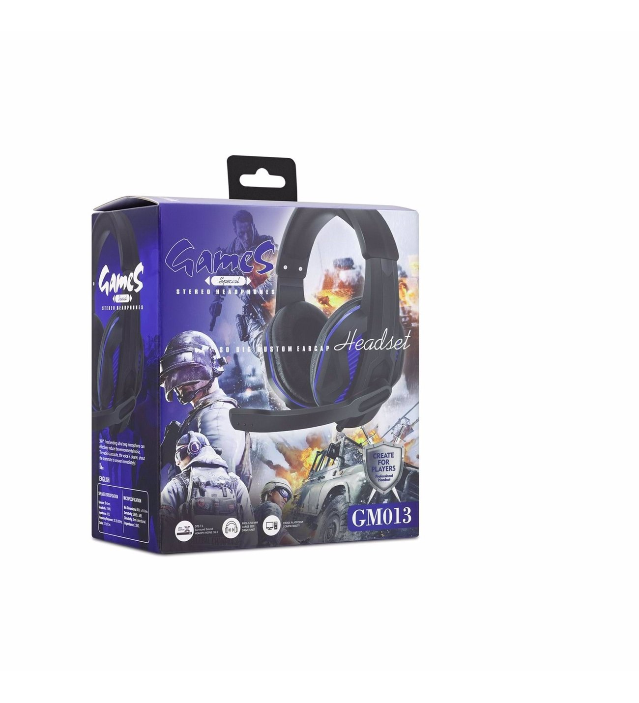 Gaming Headset GM-013 with Microphone-Black