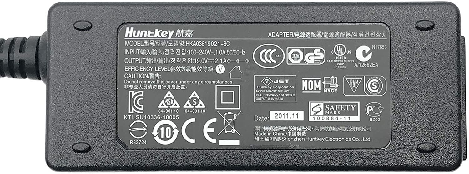 Huntkey HKA03619021-8C AC Adapter 19V 2.1A