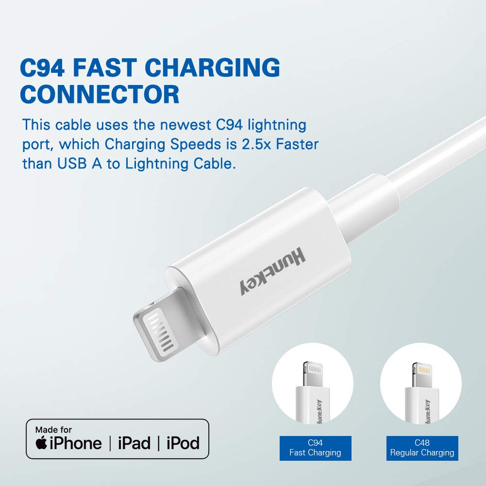 Huntkey HKCCL941000 USB-C to Lightning for Apple device 100m