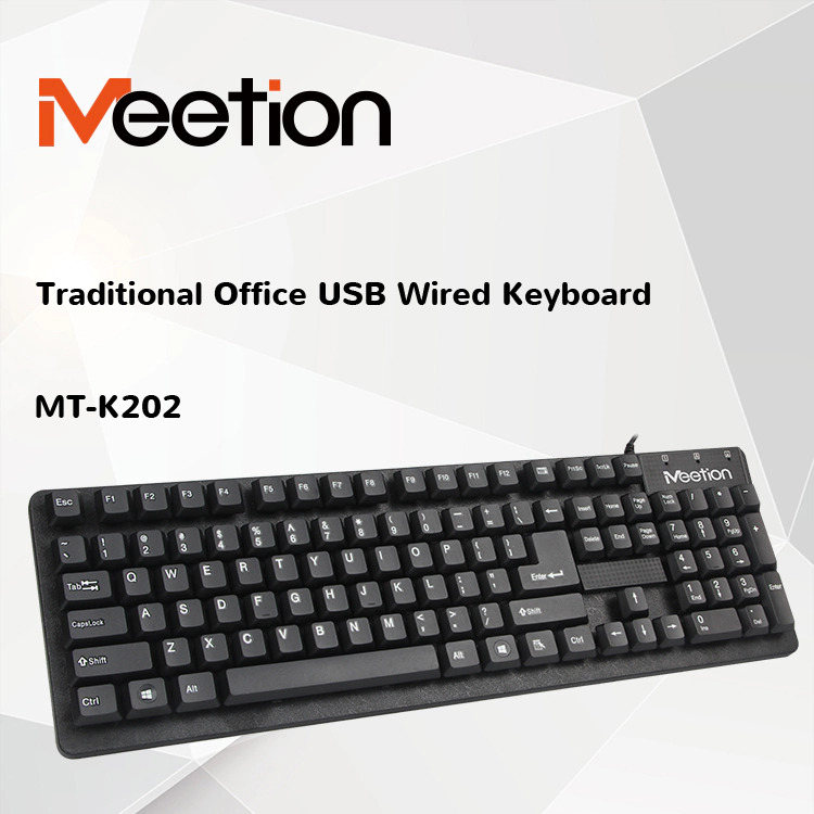 MeeTion K202 USB Waterproof Wired Computer Keyboard