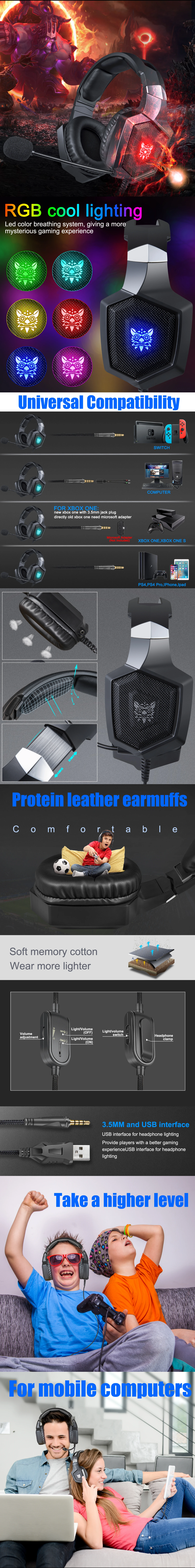 ONIKUMA K8 ARMY CAMOUFLAGE GAMING HEADSET STEREO SURROUND WITH MICROPHONE