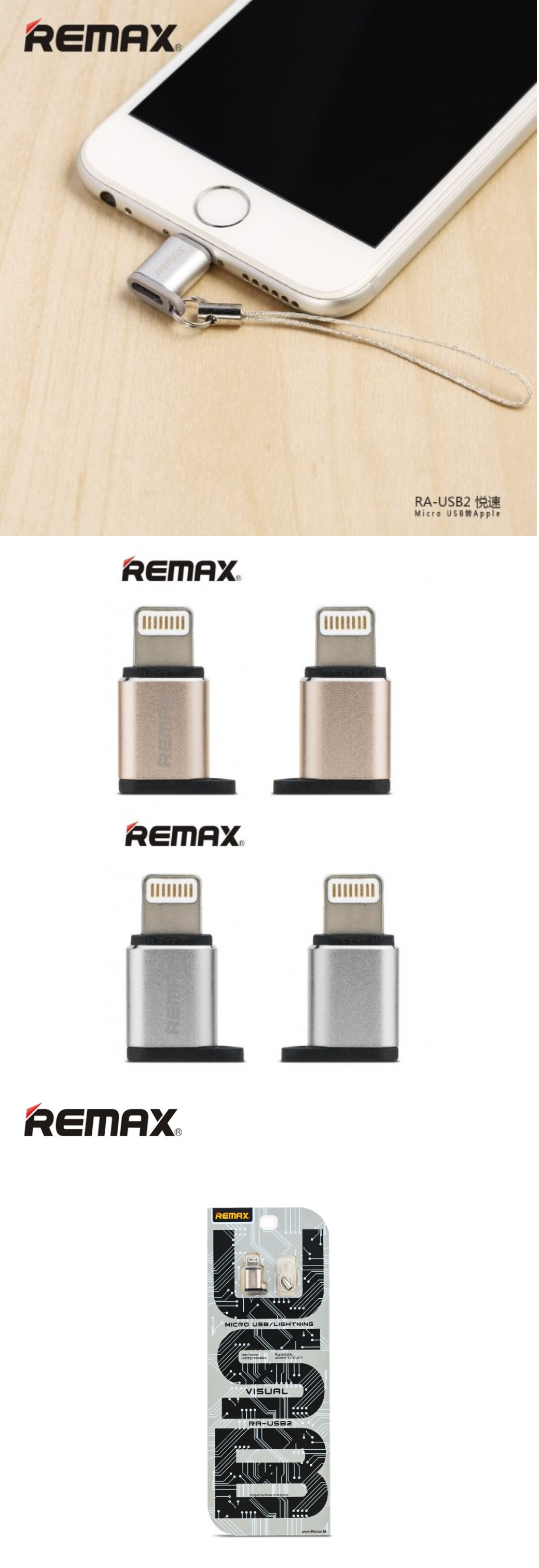 Remax RA-USB2 MICRO USB TO LIGHTNING