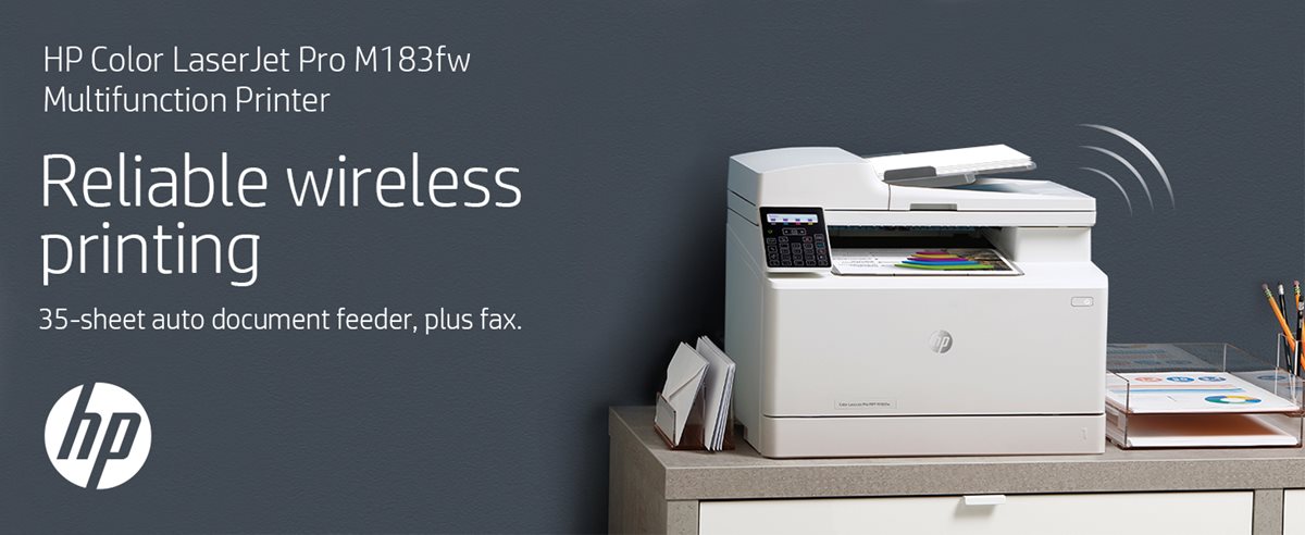 HP LaserJet Pro M183FW Color Multifunction Wireless Printer