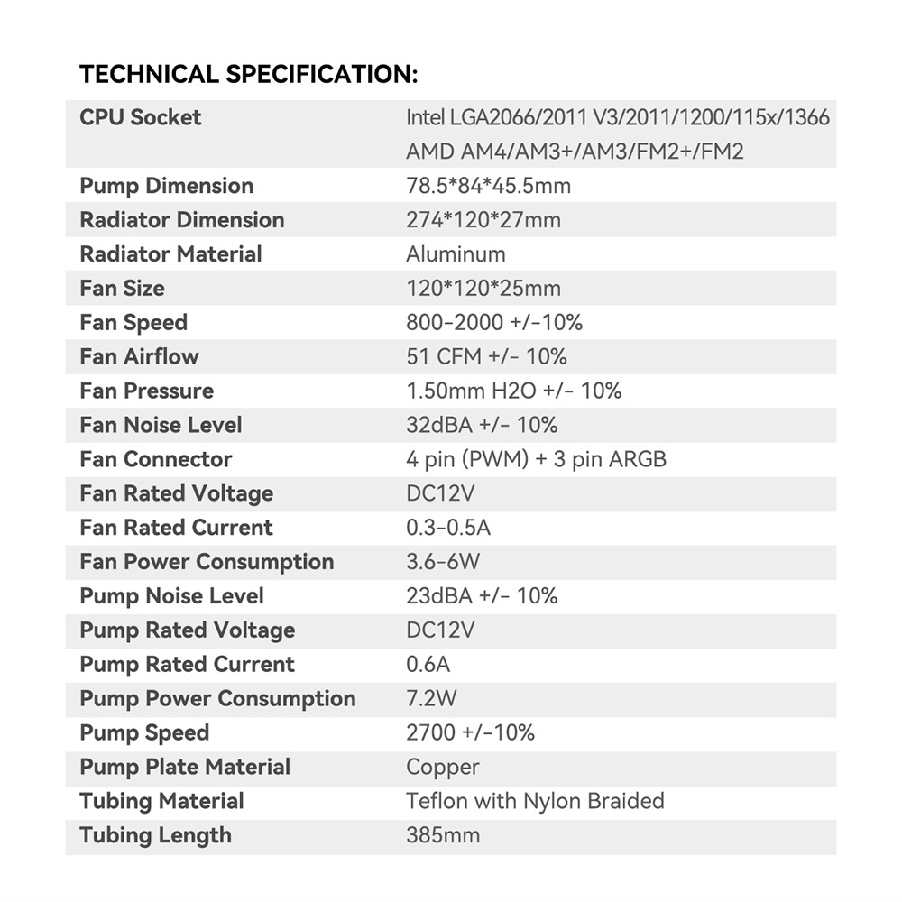 FANTECH LC240 POLAR RGB LIQUID COOLING