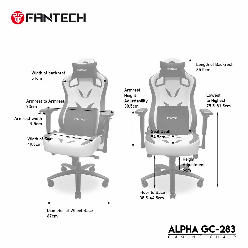 Fantech ALPHA GC-283 Gaming Chair - White