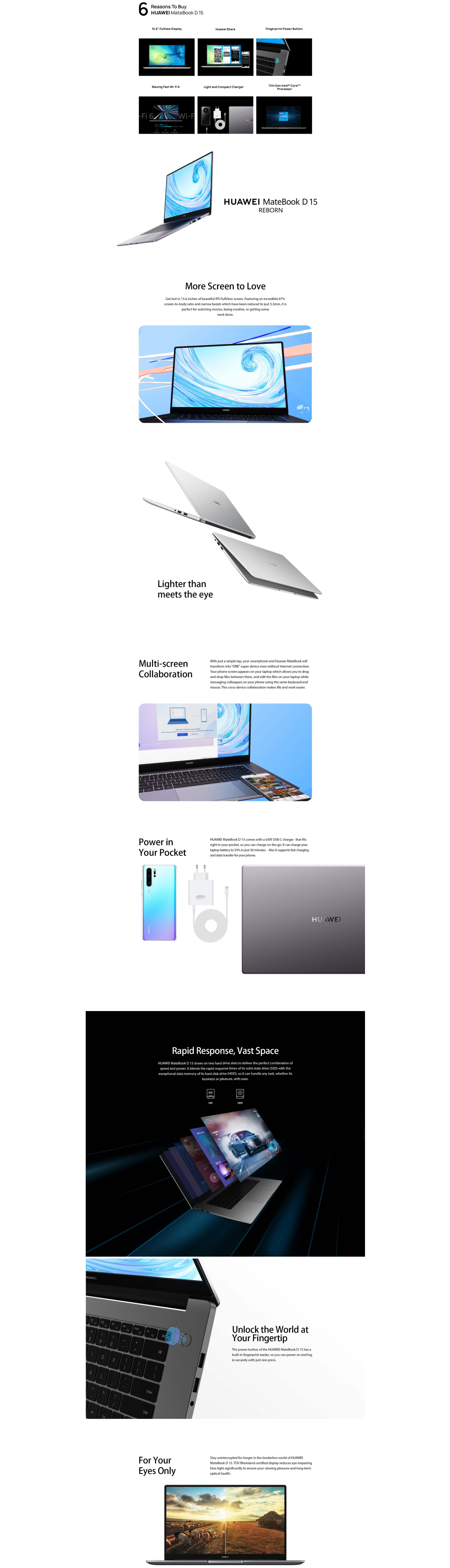 HUAWEI MateBook D15 Core i3 10110 - Laptop