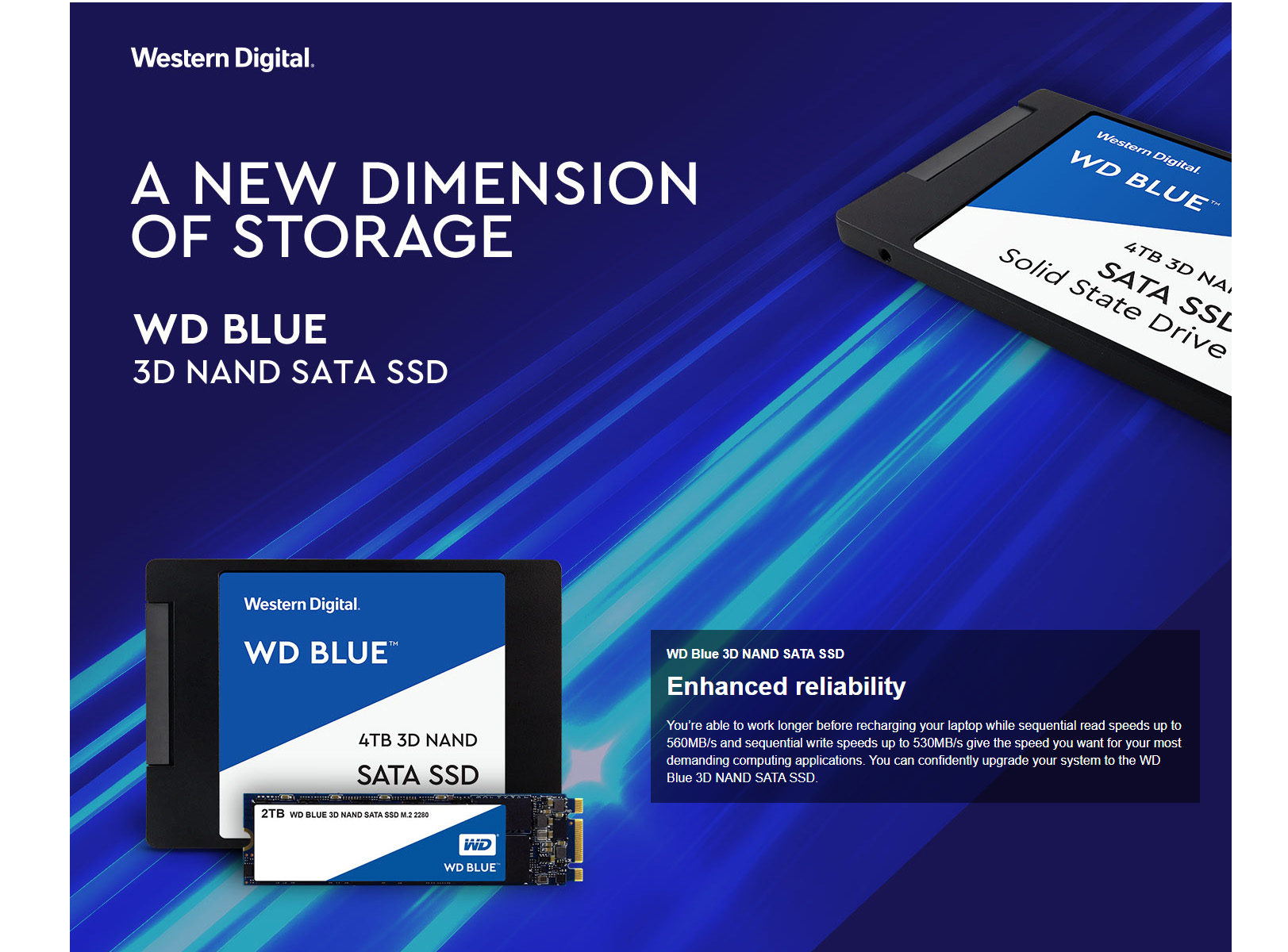 WD 500GB BLUE SSD M.2