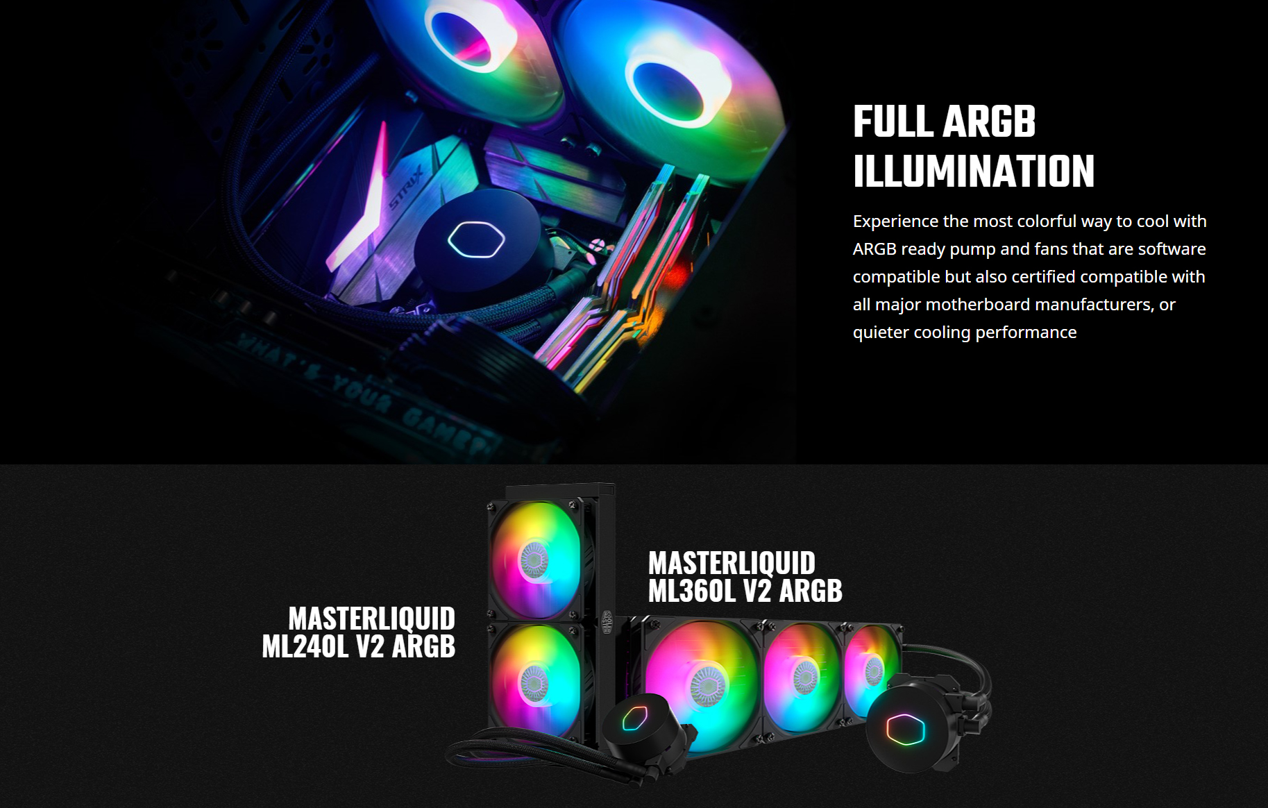 Cooler Master MASTERLIQUID ML360L ARGB CPU Liquid Cooler