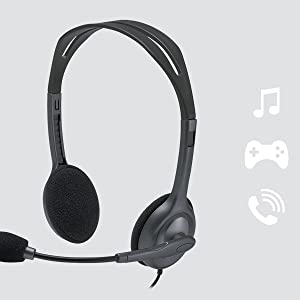 Logitech H111 STEREO HEADSET - SINGLE  JACK