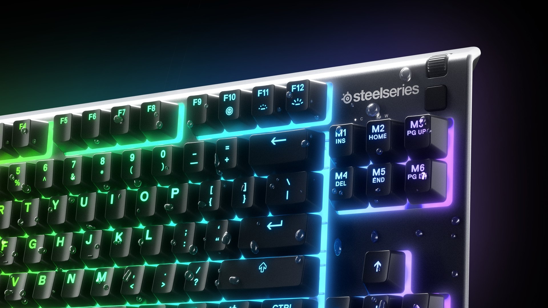 SteelSeries Apex 3 TKL 8-Zone RGB IP32 Water & Dust Resistant Whisper Quiet Gaming Switch