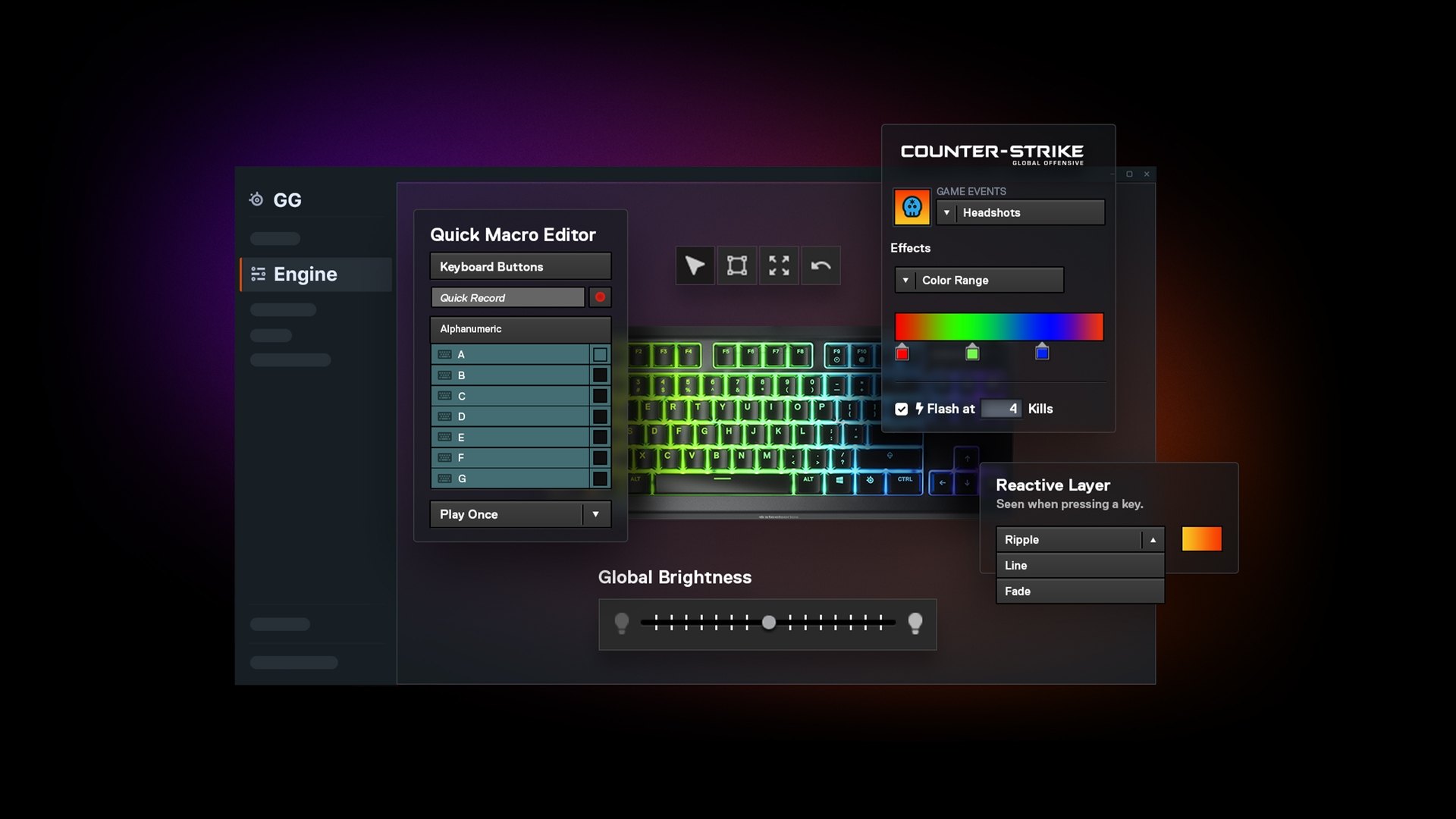 SteelSeries Apex 3 TKL 8-Zone RGB IP32 Water & Dust Resistant Whisper Quiet Gaming Switch