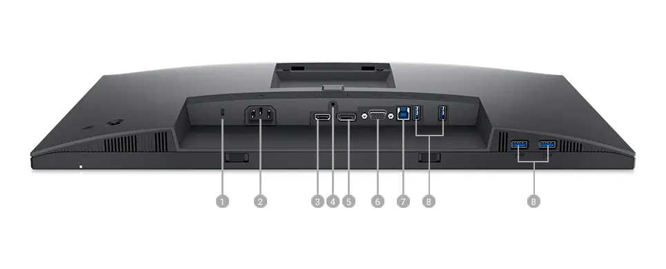Dell Professional P2422H 24\" Black IPS Full HD ComfortView Plus Technology Adjustable Stand 3 Years Warranty