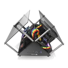 Thermaltake Core P90 Tempered Glass Mid Tower Open Frame 2-Sided Glass Viewing - Black