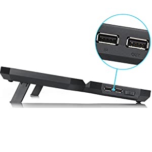 DEEPCOOL Multi Core X6 Laptop Cooling Pad 15.6\" Metal Mesh Panel 2x100MM & 2x140mm Fans