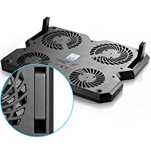 DEEPCOOL Multi Core X6 Laptop Cooling Pad 15.6\" Metal Mesh Panel 2x100MM & 2x140mm Fans