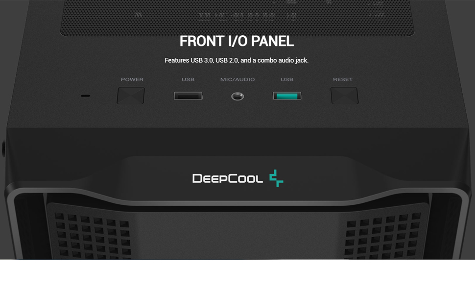 DEEPCOOL CC560 Mid-Tower  Gaming Case Pre-Installed 3 x 120mm LED Fans - Black