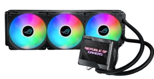 ASUS ROG RYUJIN II 360 ARGB AIO Liquid CPU Cooler 360mm Radiator (3x 120mm Fans) w/ 3.5\" LCD Display