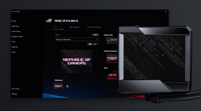 ASUS ROG RYUJIN II 240 AIO Liquid CPU Cooler 240mm Radiator (Two 120mm Fans) w/ 3.5\" LCD Display