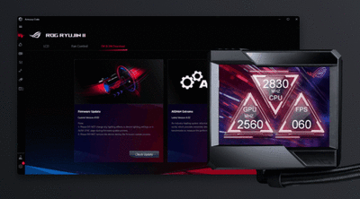 ASUS ROG RYUJIN II 240 AIO Liquid CPU Cooler 240mm Radiator (Two 120mm Fans) w/ 3.5\" LCD Display