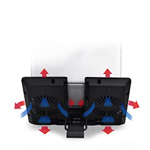 DeepCool U PAL 2x140mm Fans Adjustable USB 3.0 Laptop Cooler