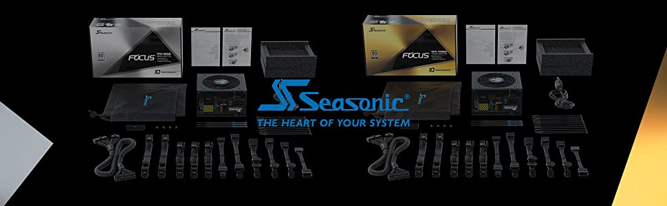 Seasonic FOCUS GX-650 650W 80+ Gold Full-Modular Fan Control in Fanless Silent & Cooling Mode