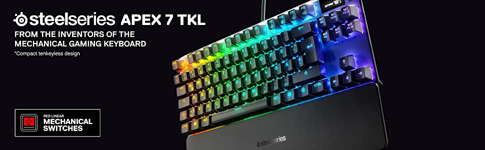 SteelSeries Apex 7 TKL Compact Mechanical Gaming Keyboard