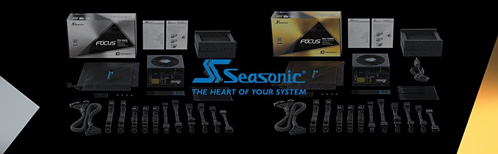 Seasonic FOCUS GX-750 750W 80+ Gold Full-Modular Fan Control in Fanless Silent & Cooling Mode